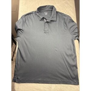 UNTUCKit Damaschino Men Black Long Sleeve Polo Shirt 100% Cotton XL NWOT Nice